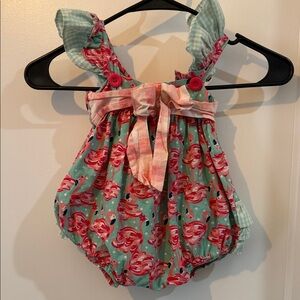 Flamingo Ruffle Baby Romper 18m